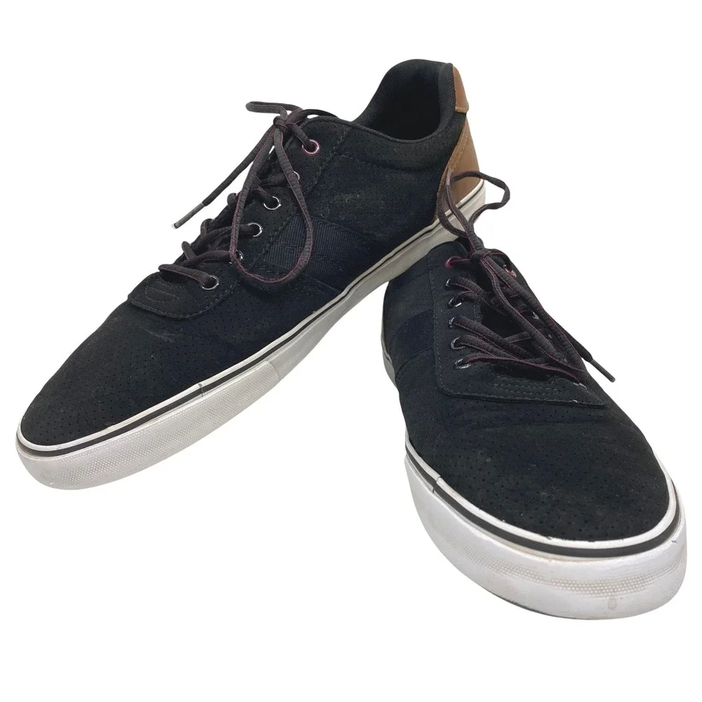 Levis Mens Black Casual Sneakers Synthetic Upper Size 13